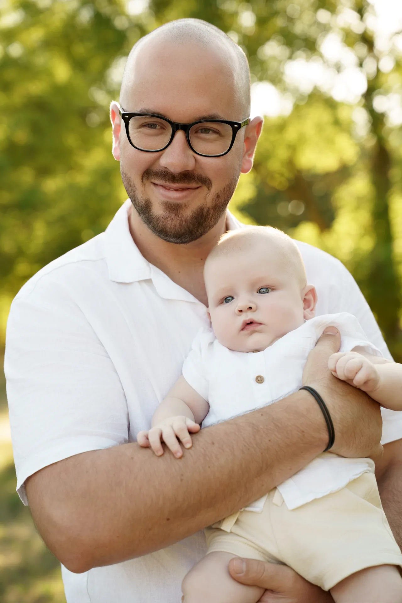 Kültéri babafotózás - apa baba